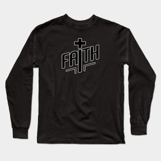 Faith with cross Long Sleeve T-Shirt